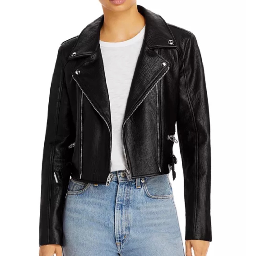 Fake leather jacket